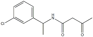 N-[1-(3-chlorophenyl)ethyl]-3-oxobutanamide Structure