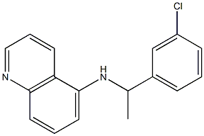 N-[1-(3-chlorophenyl)ethyl]quinolin-5-amine 结构式