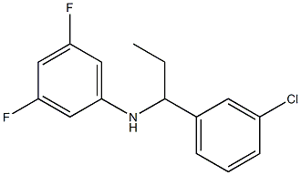 N-[1-(3-chlorophenyl)propyl]-3,5-difluoroaniline Structure