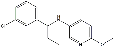 N-[1-(3-chlorophenyl)propyl]-6-methoxypyridin-3-amine Structure