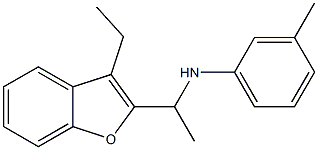 N-[1-(3-ethyl-1-benzofuran-2-yl)ethyl]-3-methylaniline