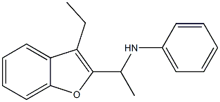 N-[1-(3-ethyl-1-benzofuran-2-yl)ethyl]aniline Struktur