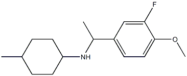  N-[1-(3-fluoro-4-methoxyphenyl)ethyl]-4-methylcyclohexan-1-amine