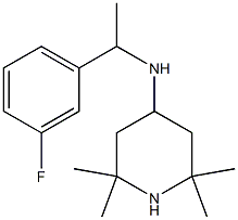 N-[1-(3-fluorophenyl)ethyl]-2,2,6,6-tetramethylpiperidin-4-amine 结构式