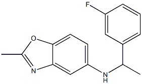 N-[1-(3-fluorophenyl)ethyl]-2-methyl-1,3-benzoxazol-5-amine 化学構造式