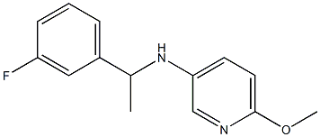 N-[1-(3-fluorophenyl)ethyl]-6-methoxypyridin-3-amine Struktur