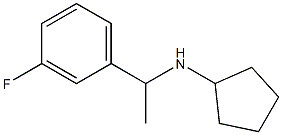 N-[1-(3-fluorophenyl)ethyl]cyclopentanamine Struktur