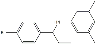 N-[1-(4-bromophenyl)propyl]-3,5-dimethylaniline Structure