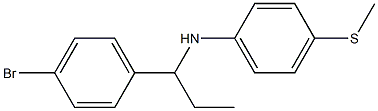 N-[1-(4-bromophenyl)propyl]-4-(methylsulfanyl)aniline Structure