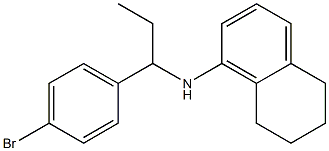 N-[1-(4-bromophenyl)propyl]-5,6,7,8-tetrahydronaphthalen-1-amine 化学構造式
