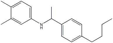 N-[1-(4-butylphenyl)ethyl]-3,4-dimethylaniline,,结构式