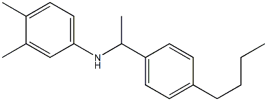 N-[1-(4-butylphenyl)ethyl]-3,4-dimethylaniline 结构式