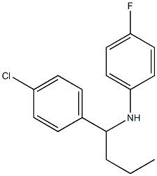 N-[1-(4-chlorophenyl)butyl]-4-fluoroaniline Structure