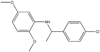 N-[1-(4-chlorophenyl)ethyl]-2,5-dimethoxyaniline Structure