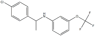 N-[1-(4-chlorophenyl)ethyl]-3-(trifluoromethoxy)aniline Structure