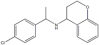 N-[1-(4-chlorophenyl)ethyl]-3,4-dihydro-2H-1-benzopyran-4-amine 化学構造式