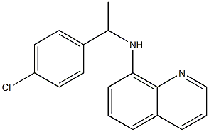 N-[1-(4-chlorophenyl)ethyl]quinolin-8-amine Struktur