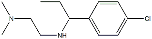 N'-[1-(4-chlorophenyl)propyl]-N,N-dimethylethane-1,2-diamine|