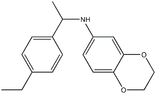 N-[1-(4-ethylphenyl)ethyl]-2,3-dihydro-1,4-benzodioxin-6-amine Structure