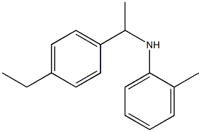 N-[1-(4-ethylphenyl)ethyl]-2-methylaniline,,结构式