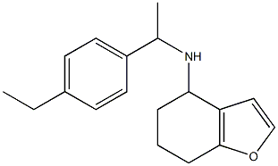 N-[1-(4-ethylphenyl)ethyl]-4,5,6,7-tetrahydro-1-benzofuran-4-amine Structure