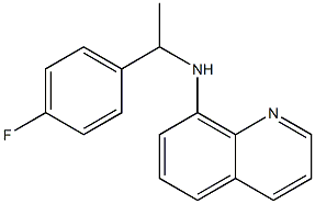 N-[1-(4-fluorophenyl)ethyl]quinolin-8-amine,,结构式