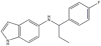 N-[1-(4-fluorophenyl)propyl]-1H-indol-5-amine Struktur