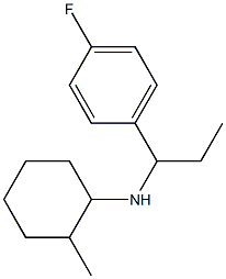 N-[1-(4-fluorophenyl)propyl]-2-methylcyclohexan-1-amine 化学構造式