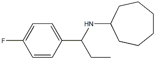 N-[1-(4-fluorophenyl)propyl]cycloheptanamine Structure