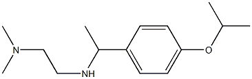 N'-[1-(4-isopropoxyphenyl)ethyl]-N,N-dimethylethane-1,2-diamine 化学構造式