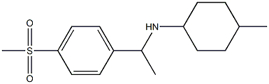 N-[1-(4-methanesulfonylphenyl)ethyl]-4-methylcyclohexan-1-amine Structure