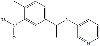 N-[1-(4-methyl-3-nitrophenyl)ethyl]pyridin-3-amine,,结构式