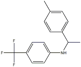 N-[1-(4-methylphenyl)ethyl]-4-(trifluoromethyl)aniline Struktur