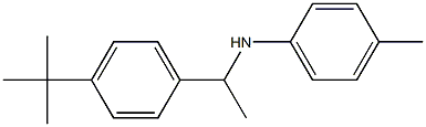 N-[1-(4-tert-butylphenyl)ethyl]-4-methylaniline,,结构式