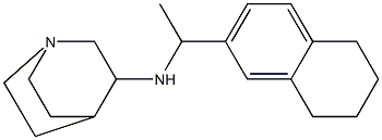 N-[1-(5,6,7,8-tetrahydronaphthalen-2-yl)ethyl]-1-azabicyclo[2.2.2]octan-3-amine Structure