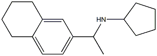 N-[1-(5,6,7,8-tetrahydronaphthalen-2-yl)ethyl]cyclopentanamine Structure