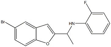 N-[1-(5-bromo-1-benzofuran-2-yl)ethyl]-2-fluoroaniline Struktur
