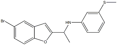 N-[1-(5-bromo-1-benzofuran-2-yl)ethyl]-3-(methylsulfanyl)aniline Struktur