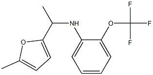 N-[1-(5-methylfuran-2-yl)ethyl]-2-(trifluoromethoxy)aniline,,结构式