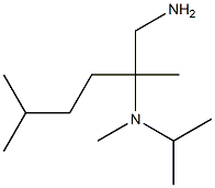 N-[1-(aminomethyl)-1,4-dimethylpentyl]-N-isopropyl-N-methylamine Struktur