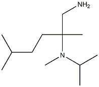 N-[1-(aminomethyl)-1,4-dimethylpentyl]-N-isopropyl-N-methylamine,,结构式