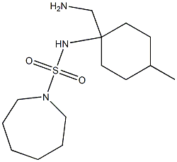 N-[1-(aminomethyl)-4-methylcyclohexyl]azepane-1-sulfonamide 结构式