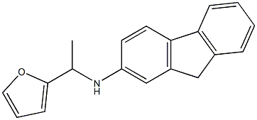 N-[1-(furan-2-yl)ethyl]-9H-fluoren-2-amine 结构式