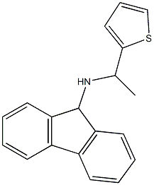 N-[1-(thiophen-2-yl)ethyl]-9H-fluoren-9-amine,,结构式