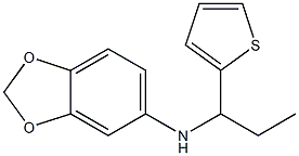 N-[1-(thiophen-2-yl)propyl]-2H-1,3-benzodioxol-5-amine Structure