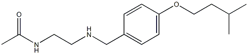 N-[2-({[4-(3-methylbutoxy)phenyl]methyl}amino)ethyl]acetamide Structure