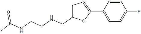 N-[2-({[5-(4-fluorophenyl)furan-2-yl]methyl}amino)ethyl]acetamide Struktur