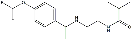 N-[2-({1-[4-(difluoromethoxy)phenyl]ethyl}amino)ethyl]-2-methylpropanamide|