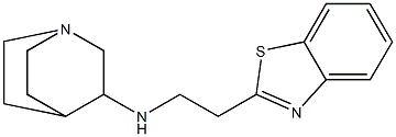 N-[2-(1,3-benzothiazol-2-yl)ethyl]-1-azabicyclo[2.2.2]octan-3-amine Struktur