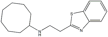 N-[2-(1,3-benzothiazol-2-yl)ethyl]cyclooctanamine 化学構造式